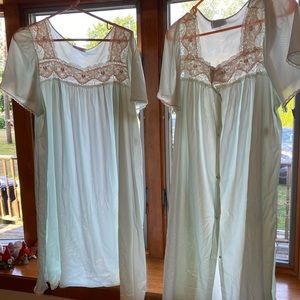 Vintage Vanity Fair nightgown and housecoat.